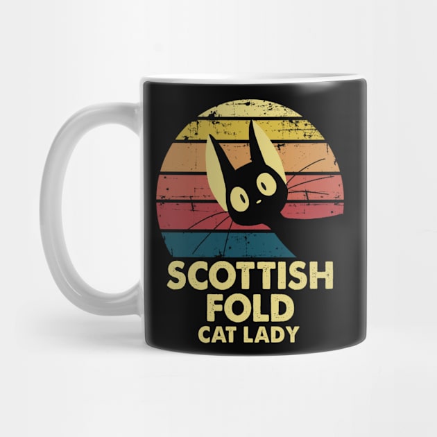 Scottish Fold cat mom. Perfect present for mom mother dad father friend him or her by SerenityByAlex